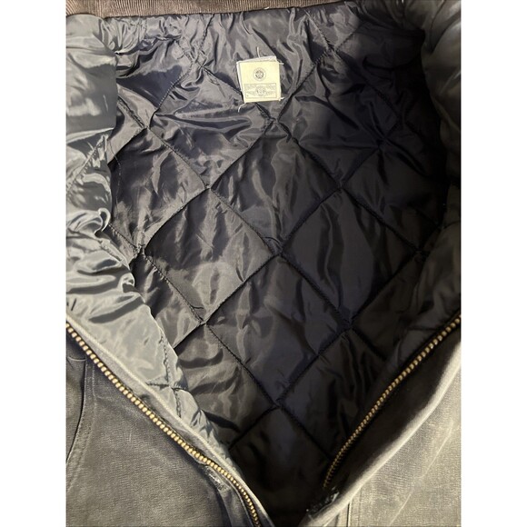 Vintage Carhartt JO2 Blk Black Jacket Collared Size 46 Reg USA - Picture 6 of 8